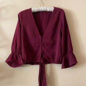 Red BKE burgundy top